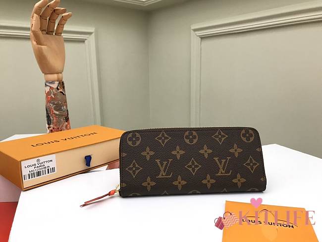 Kitlife Louis Vuitton Zippy Wallet Monogram Orange - 19x9cm - 1
