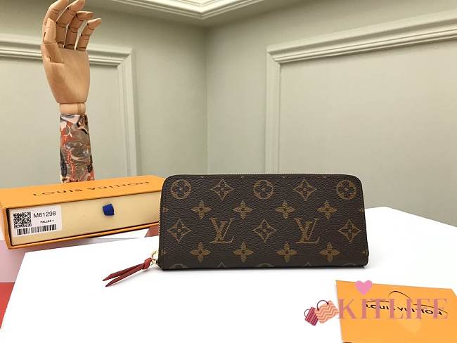 Kitlife Louis Vuitton Zippy Wallet Monogram Red - 19x9cm - 1