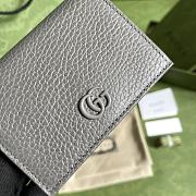 Kitlife GG Marmont card case wallet gray leather - 456126 - 11*9*3cm - 3