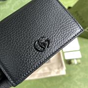 Kitlife GG Marmont card case wallet black leather - 456126 - 11*9*3cm - 3