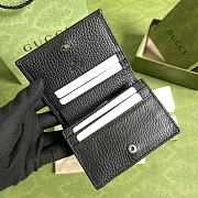 Kitlife GG Marmont card case wallet black leather - 456126 - 11*9*3cm - 2