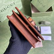 Kitlife Gucci Diana card case wallet brown leather - 658244 - 11*9*3cm - 6