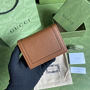 Kitlife Gucci Diana card case wallet brown leather - 658244 - 11*9*3cm - 4