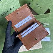 Kitlife Gucci Diana card case wallet brown leather - 658244 - 11*9*3cm - 3