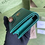 Kitlife Gucci Diana card case wallet green leather - 658244 - 11*9*3cm - 5