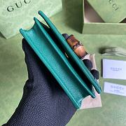 Kitlife Gucci Diana card case wallet green leather - 658244 - 11*9*3cm - 4