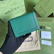 Kitlife Gucci Diana card case wallet green leather - 658244 - 11*9*3cm - 3