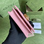 Kitlife Gucci Diana card case wallet pink leather - 658244 - 11*9*3cm - 6