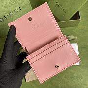 Kitlife Gucci Diana card case wallet pink leather - 658244 - 11*9*3cm - 2