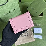 Kitlife Gucci Diana card case wallet pink leather - 658244 - 11*9*3cm - 3