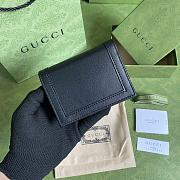 Kitlife Gucci Diana card case wallet black leather - 658244 - 11*9*3cm - 4