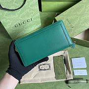 Kitlife Gucci Diana continental wallet green leather - 19*10*3.5cm - 6