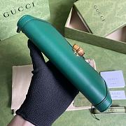 Kitlife Gucci Diana continental wallet green leather - 19*10*3.5cm - 4