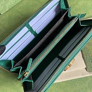 Kitlife Gucci Diana continental wallet green leather - 19*10*3.5cm - 3