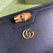 Kitlife Gucci Diana continental wallet black leather - 19*10*3.5cm - 2