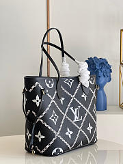 Kitlife Louis Vuitton Neverfull MM Arizona Black - M46040 - 31 x 28 x 14 cm - 3