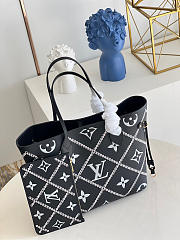 Kitlife Louis Vuitton Neverfull MM Arizona Black - M46040 - 31 x 28 x 14 cm - 5