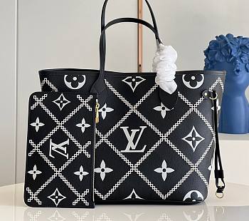 Kitlife Louis Vuitton Neverfull MM Arizona Black - M46040 - 31 x 28 x 14 cm