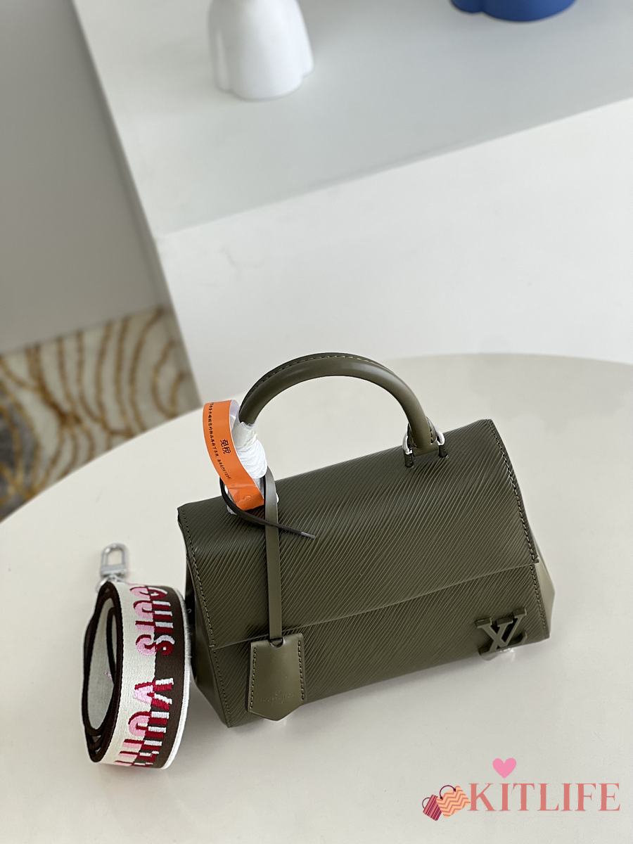 LV M58928 Louis Vuitton Cluny Mini Handbag Brown Green - Wholesales High  Quality Handbags Store