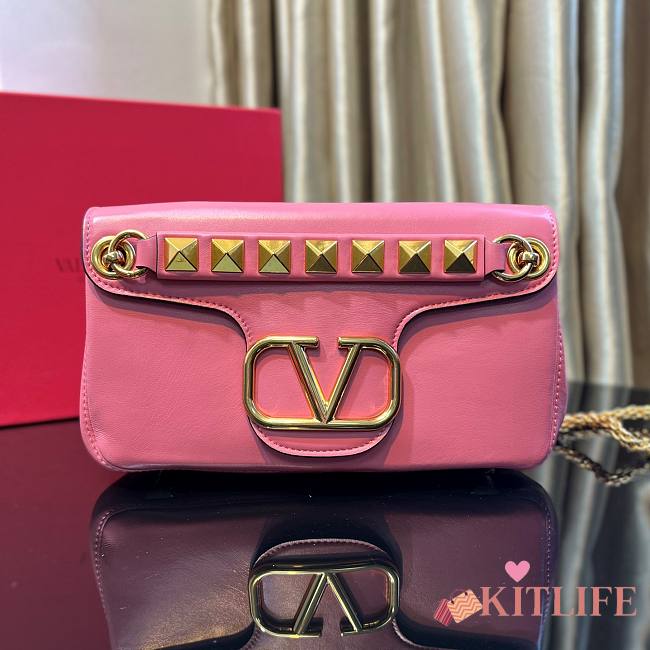 Kitlife STUD SIGN NAPPA SHOULDER BAG Pink - 28 x 17 x 8cm - 1