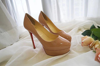 Kitlife Christian Louboutin Bianca Pumps Nude - 12.5cm