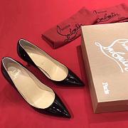 Kitlife Christain Louboutin Pigalle Follies Black Patent - 7cm - 1