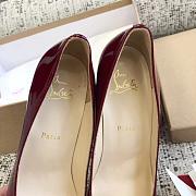 Kitlife Christain Louboutin Pigalle Follies Red Patent - 8cm - 2