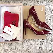 Kitlife Christain Louboutin Pigalle Follies Red Patent - 8cm - 6