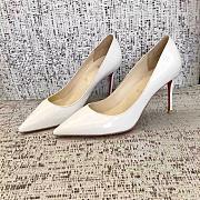 Kitlife Christain Louboutin Pigalle Follies White Patent - 8cm - 1