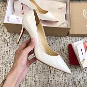 Kitlife Christain Louboutin Pigalle Follies White Patent - 8cm - 4