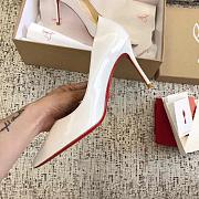 Kitlife Christain Louboutin Pigalle Follies White Patent - 8cm - 2