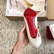 Kitlife Christain Louboutin Pigalle Follies White Patent - 8cm - 5