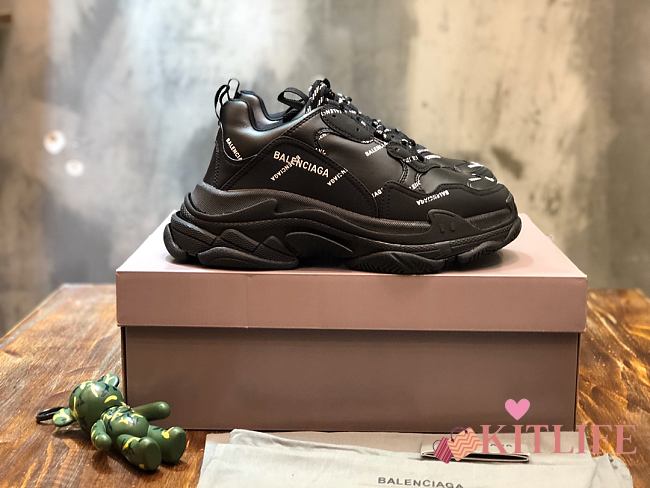 Kitlife Balenciaga Triple S Black Allover  - 1