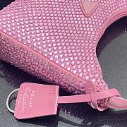 Kitlife Prada Re Edition Crystal Bag In Nylon Pink - 22x12x6cm - 2