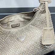 Kitlife Prada Re Edition Crystal Bag In Nylon Beige - 22x12x6cm - 6