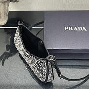 Kitlife Prada Cleo rhinestone shoulder black bag - 22x18.5x4.5cm - 4