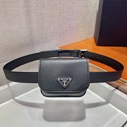 Kitlife Prada Belt Bag Black - 10x8x3cm - 1