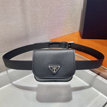 Kitlife Prada Belt Bag Black - 10x8x3cm