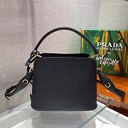 Kitlife Prada Fiery Black Prada Matinée Micro Saffiano leather bag - 21x16.5x9.5cm - 5