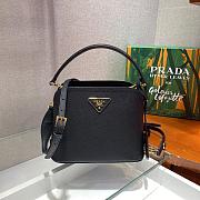 Kitlife Prada Fiery Black Prada Matinée Micro Saffiano leather bag - 21x16.5x9.5cm - 2