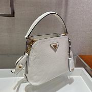 Kitlife Prada Fiery White Prada Matinée Micro Saffiano leather bag - 21x16.5x9.5cm - 3