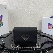 Kitlife Prada Shoulder Bag in nylon and leather black - 1BD263 - 21x16x6.5cm - 1