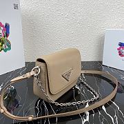 Kitlife Prada Shoulder Bag in nylon and leather beige - 1BD263 - 21x16x6.5cm - 4