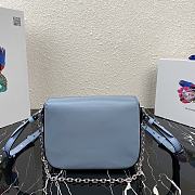 Kitlife Prada Shoulder Bag in nylon and leather blue - 1BD263 - 21x16x6.5cm - 3