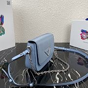 Kitlife Prada Shoulder Bag in nylon and leather blue - 1BD263 - 21x16x6.5cm - 2