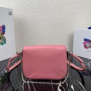 Kitlife Prada Shoulder Bag in nylon and leather pink - 1BD263 - 21x16x6.5cm - 6