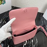 Kitlife Prada Shoulder Bag in nylon and leather pink - 1BD263 - 21x16x6.5cm - 3