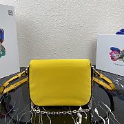 Kitlife Prada Shoulder Bag in nylon and leather yellow - 1BD263 - 21x16x6.5cm - 2