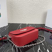 Kitlife Prada Shoulder Bag in nylon and leather Red - 1BD263 - 21x16x6.5cm - 6