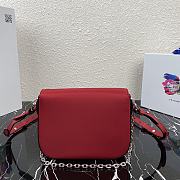 Kitlife Prada Shoulder Bag in nylon and leather Red - 1BD263 - 21x16x6.5cm - 2